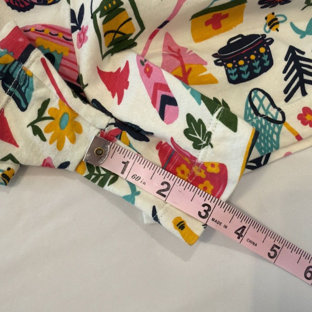 Little Blue House Womens L Pajama Shorts PJ Girly Glamping Sleep Lounge Campcore - Picture 12 of 15